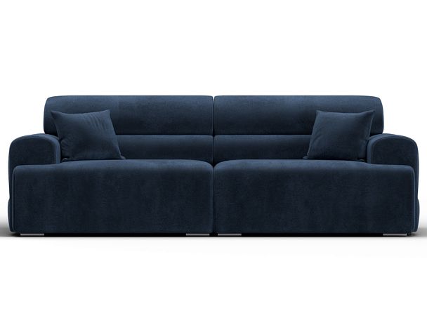 Диван прямой Лига-109 НПБ Велюр синий - Вид 2