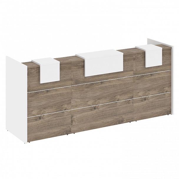 Ресепшн "Onix" O.R-K-16 тиквуд темный/белый - Вид 2