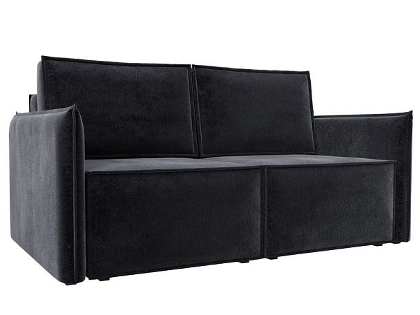 Диван прямой Либерти мини Велюр серый - Вид 1