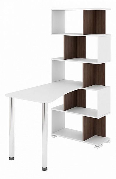 Стол компьютерный Домино СЛ-5СТ-2 Белый/Шамони - Вид 1