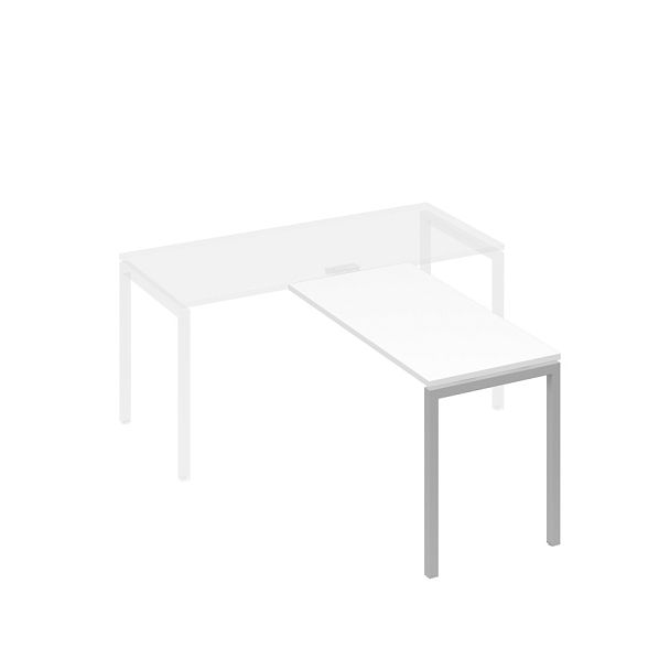 Брифинг-приставка металлокаркас DUE A4 А4 Б2 072 БП белый премиум / металлокаркас серый - Вид 1