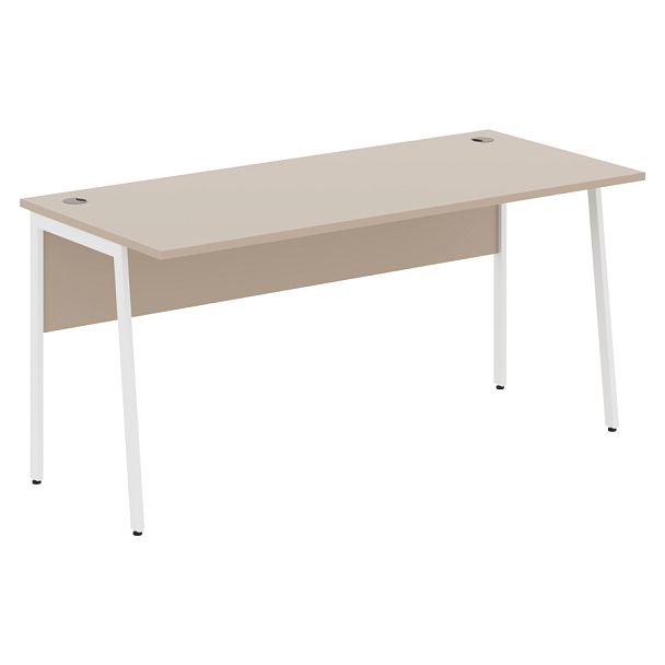 Стол прямой СП-4P Мокачино/Белый 1600х720х755 IMAGO PLUS - Вид 1