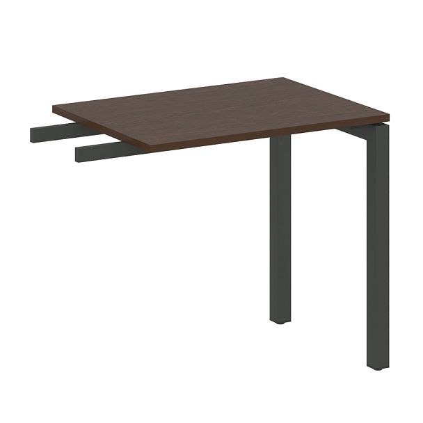 Metal System Quattro Приставной элемент на П-образном м/к 50БП.ПР-2 Венге/Антрацит металл 800*600*750 - Вид 1