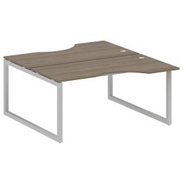 Metal System Quattro Р. ст. криволинейная на О-образном м/к 50БО.РАС-СА-2.1 Вяз/Серый металл 1600*1835*750 - Фото предпросмотра