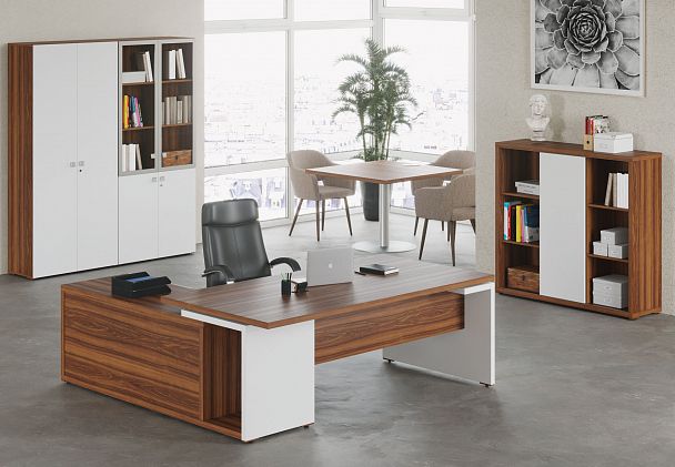 Креденция тип 1, правая Zion 189x57x69 орех - Вид 2