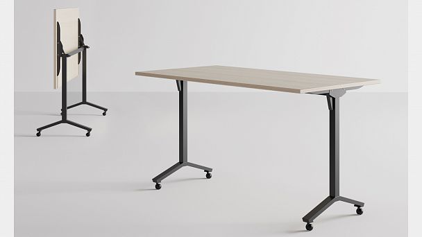 Передняя панель стола Trend Metal 145x1,6x35 тёмный дуб - Вид 7