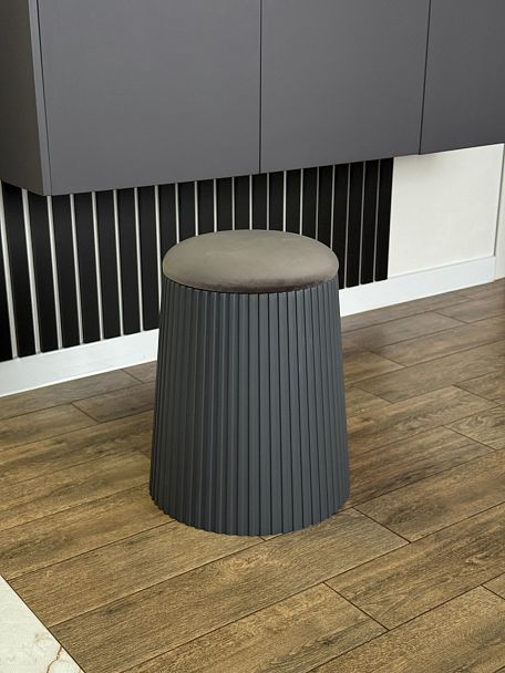 Пуф SHT-B23 темно серый/угольно серый - Вид 5