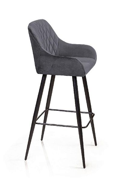 Стул барный Robert, бархат серый 27 - Вид 3