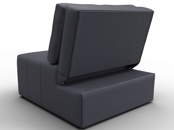 Кресло-кровать Лига-107 (80) Экокожа серый - Вид 5