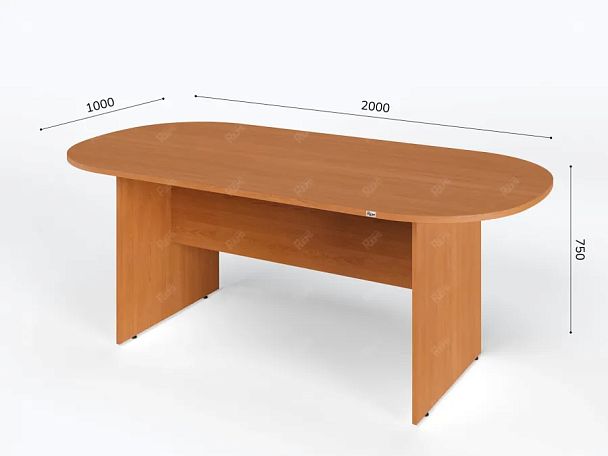 UNITY PКС-10/20 ВИШНЯ Конференц стол овальный Универсальный 2000х1000х750 - Вид 5