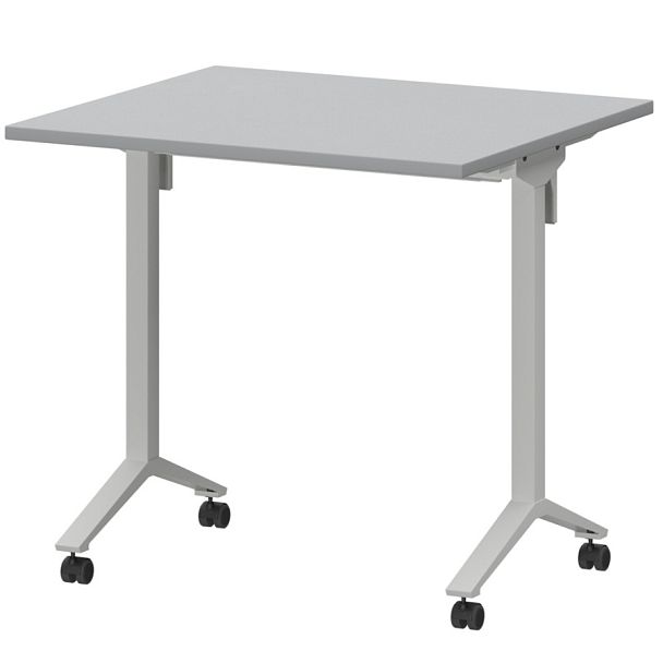 Стол мобильный складной МБ22-80.70 Серый/Белый 800x700x750 Моби - Вид 1