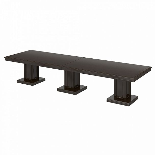 Стол для переговоров модульный "Версаль" ПК-ВР-СТГ400Х117-В2-974 темный орех - Вид 1