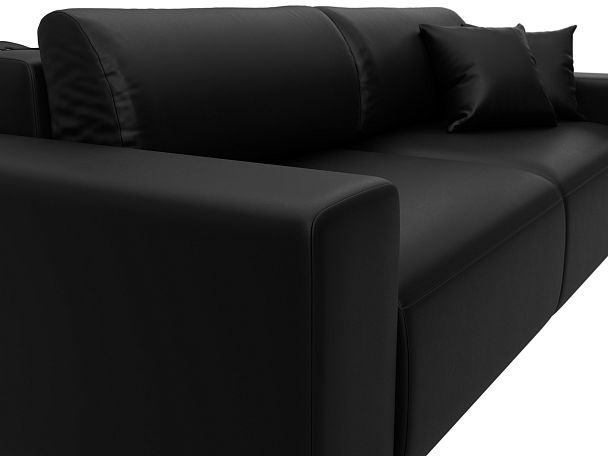 Диван прямой Лига-036 НПБ Классик Экокожа черный - Вид 4