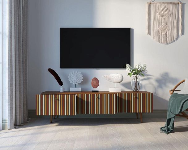 Комод Berber с ящиками низкий под TV принт 20 арт BB19/Print_20 - Вид 2