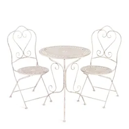 Комплект [стол + 2 стула] Secret de Maison Моник/Monique, металл, Античный белый (Antique White) - Фото предпросмотра