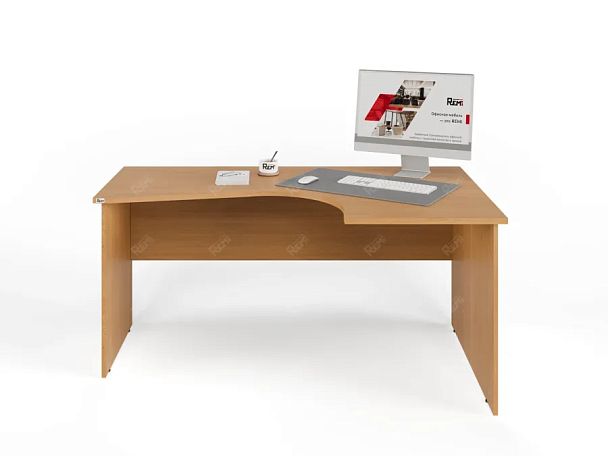 ЛАЙТ / LIGHT RLG005-16x11R Угловой стол 160x110x75 Бук - Вид 2