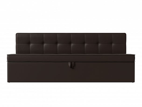 Кухонный диван Техас (полностью экокожа коричневая) - Вид 2