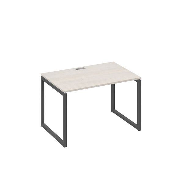 Стол письменный на металлокаркасе QUATTRO A4 А4 Б4 023 БП дуб / металлокаркас антрацит - Вид 1