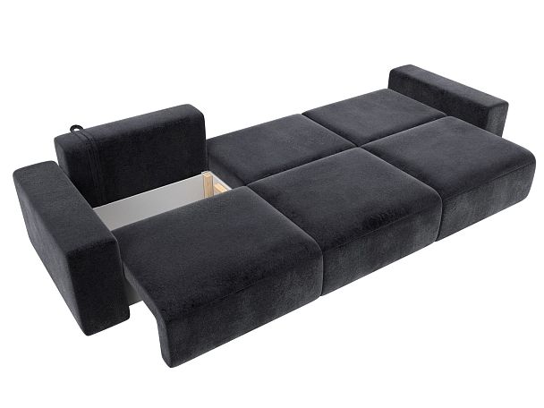 Диван прямой Лига-036 НПБ Классик Лонг Велюр серый - Вид 9