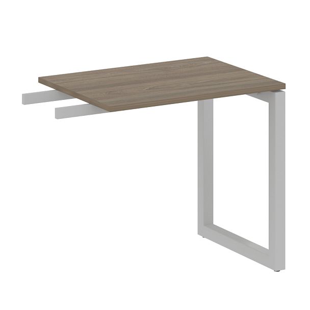 Metal System Quattro Приставной элемент на О-образном м/к 50БО.ПР-2 Вяз/Серый металл 800*600*750 - Вид 1