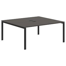 Стол 2-х местный EUWST 1716 Мокко/Черный 1760х1606х750 EDIS - Фото предпросмотра