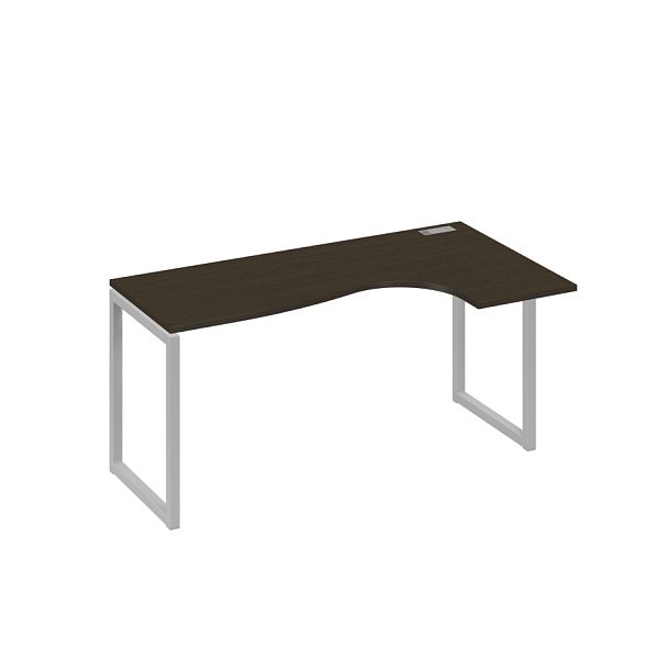Стол эргономичный правый "Классика" на металлокаркасе QUATTRO A4 А4 Б4 036 БП венге / металлокаркас серый - Вид 1