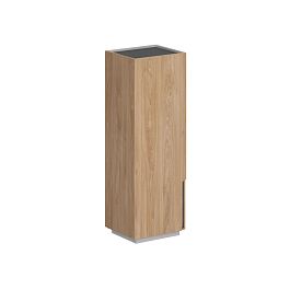 Шкаф 631x550x1860, левый / корпус: гикори натуральный, фасады: гикори натуральный Оливер / Oliver - Фото предпросмотра