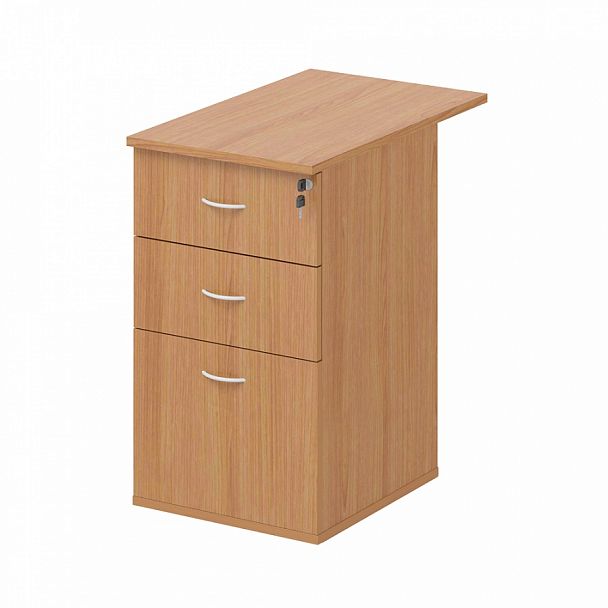 Тумба приставная, топ 25 мм, центральный замок "Логистика" ПК-ЛОГ-ТМП43Х70ЦЗ/25-В1-24 ольха - Вид 1
