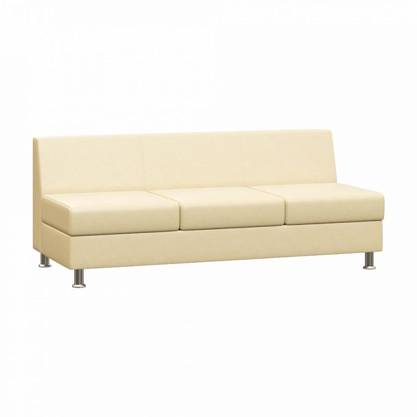 Диван без подлокотников трехместный "PRIME" PR.D-3 бежевый кз - Вид 1