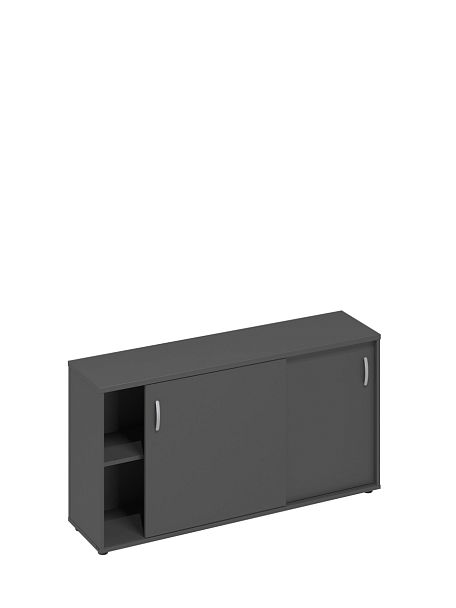 Шкаф-купе низкий (для 2-х столов 70) A4 А4 303 БП антрацит премиум - Вид 1