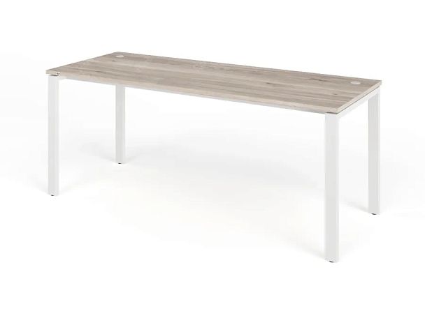 TANDEM RTD070-MK-180-MA Стол прямой на металлокаркасе ун-й 1800х700х750 Дуб Маувелла/Белый - Вид 1