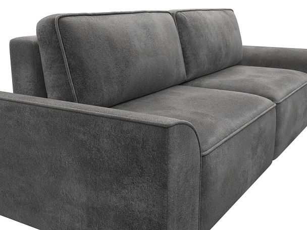 Диван прямой Лига-048 НПБ Велюр серый - Вид 4