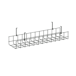 Кабель-канал сетчатый широкий KK-S-60 Металл Антрацит 605*181*154 - Фото предпросмотра