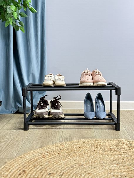 Полка для обуви Sheffilton SHT-SR3-P черный/черный - Вид 4