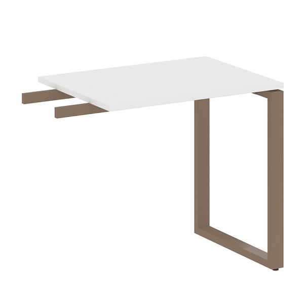 Metal System Приставной элемент на О-образном м/к БО.ПР-2 Белый/Мокко металл 800*600*750 - Вид 1