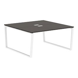 Стол 2-х местный EVWST 1516 Мокко/Белый 1560х1606х750 EDIS - Фото предпросмотра