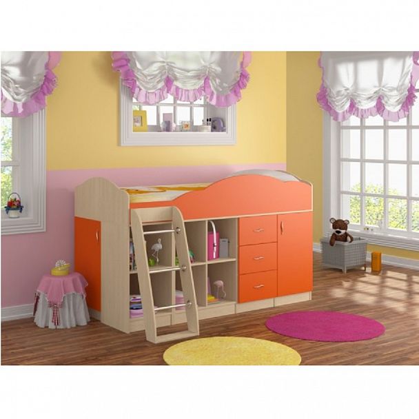 Кровать-чердак "Дюймовочка-5.4" - Вид 3