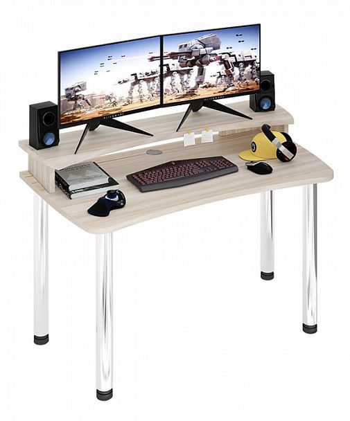 Стол компьютерный Домино Лайт СКЛ-Софт140МО+НКИЛ140 Карамель - Вид 2