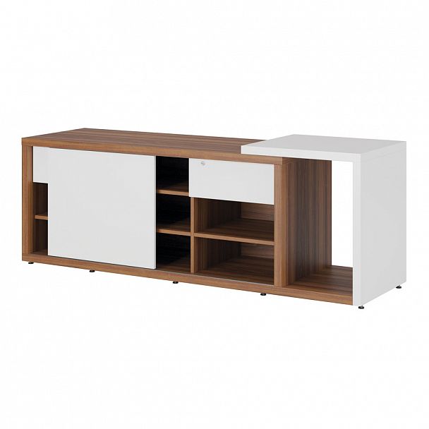 Креденция тип 1 левая Zion 189x57x69 орех - Вид 1