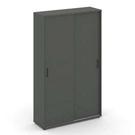 Стайл Проджект Шкаф-купе комбинир. SN.SHK-002 Антрацит/Черный Ручки 1200*400*1982 - Фото предпросмотра