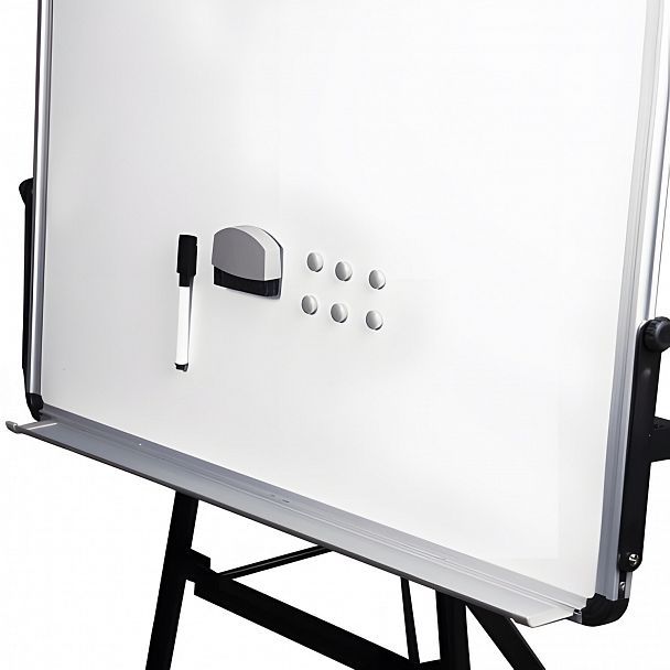 Доска-флипчарт магнитно-маркерная 70х100 см, тренога, ГАРАНТИЯ 10 ЛЕТ, BRAUBERG, 231720 - Вид 8