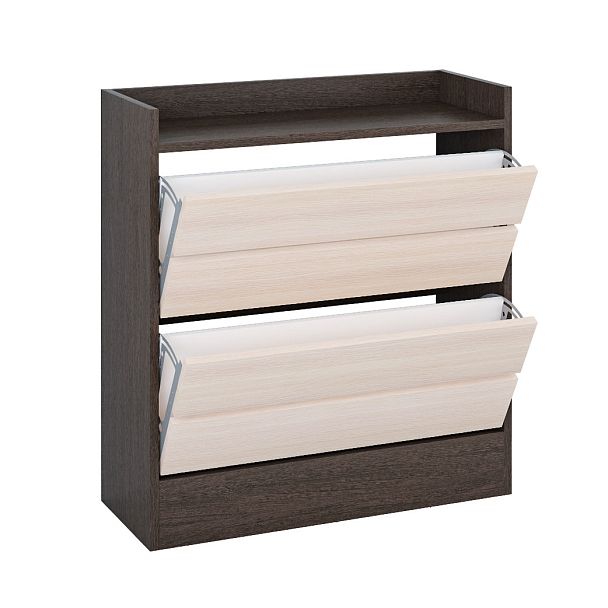 Ямайка Обувница ЯПТ-3 (746х700х270) венге/дуб молочный - Вид 2