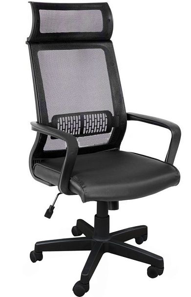 Кресло для персонала "Симпл" пластик, с подголовником - Вид 1