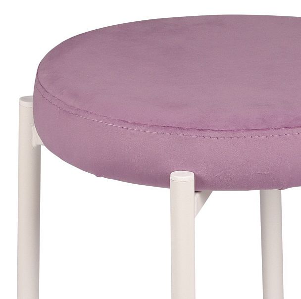 Комплект табуретов Кен, Confetti lilac/белый, 4 шт. - Вид 2