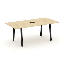 Style Project Direct Direct Стол переговорный SN-6A.SPRG-198 Акация Лорка/Металл Черный 1980*980*750 - Фото предпросмотра