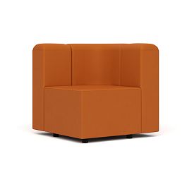 Угловая секция Юнона Un/ygl экокожа оранжевая CN1120 - Фото предпросмотра