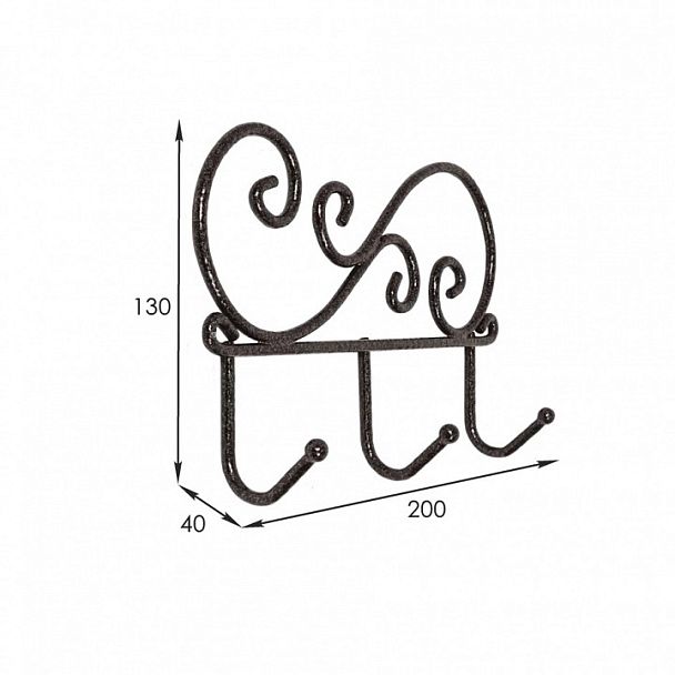 Вешалка настенная Кружева 3 - Вид 3