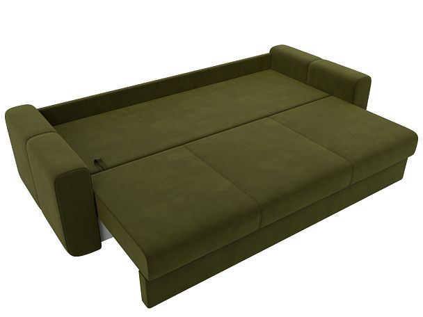 Прямой диван Лига-031 Микровельвет зеленый - Вид 8