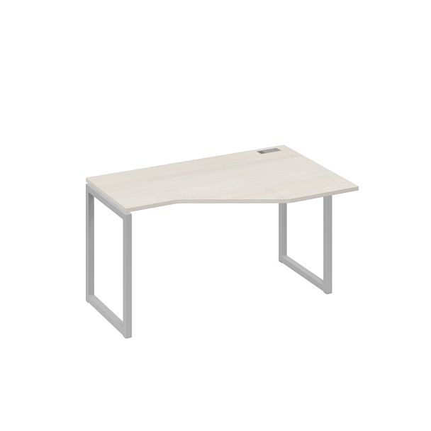 Стол эргономичный правый "Техно" на металлокаркасе QUATTRO A4 А4 Б4 054 БП дуб / металлокаркас серый - Вид 1
