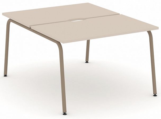 Рабочая станция на 2 места "ESTETICA" ES.D.RS-2.2-VK Капучино - Вид 1